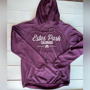 Crested Butte Maroon Hoodie Size Medium